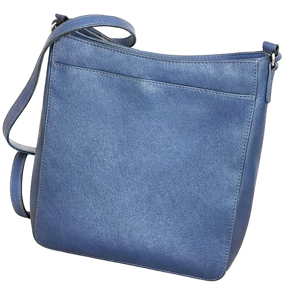 Michael Kors Hamilton Travelers Navy  Cross Body Messenger Matching Wallet